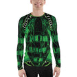 Green Bee Life Men's Sun Protection Shirt with All Over Print.