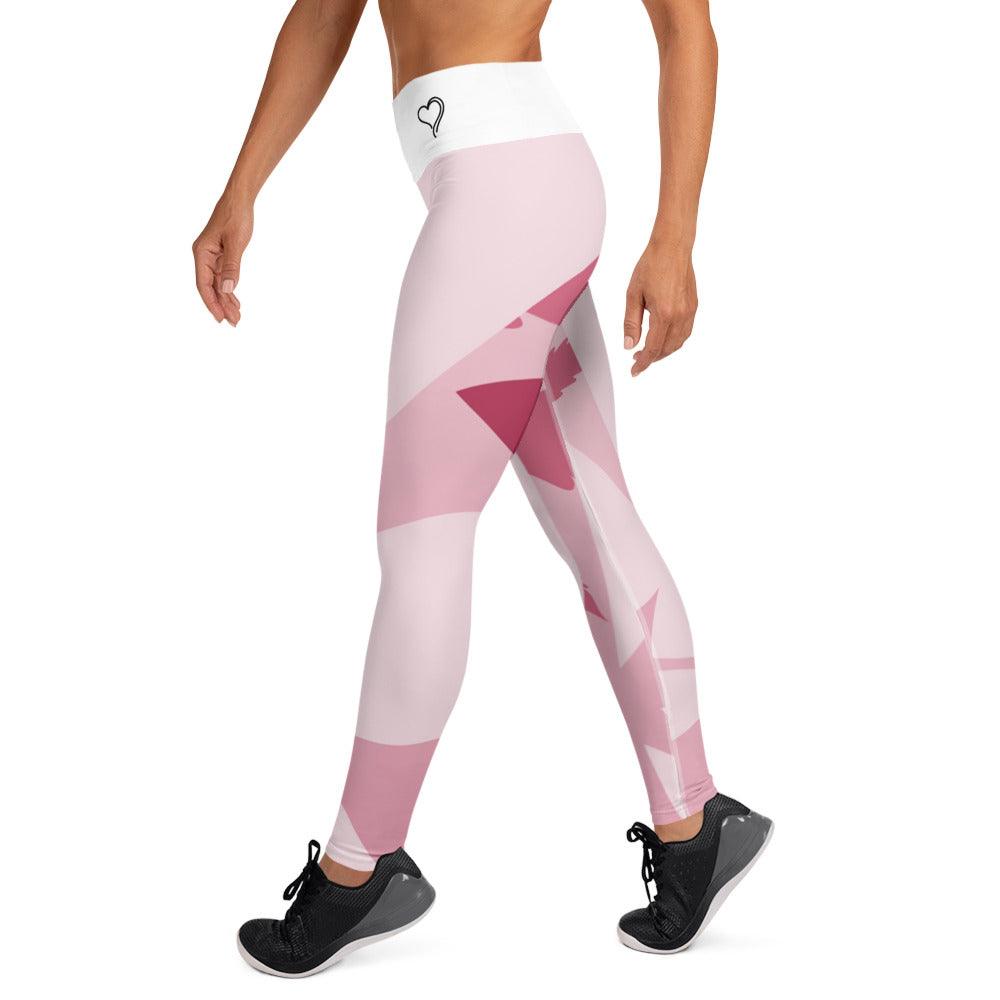 Pink Floral Yoga Leggings | Green Bee Life.