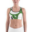 Sports Bra Classic Bee White and Green | Green Bee Life.