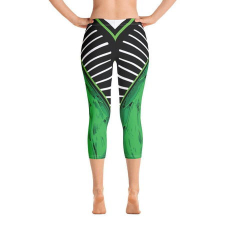 Hive Bee Printed Capri Leggings | Green Bee Life.