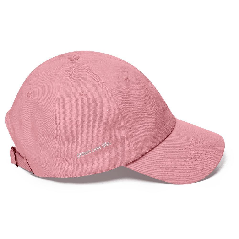 White Heart Design w/Cap in Pink or black Color.
