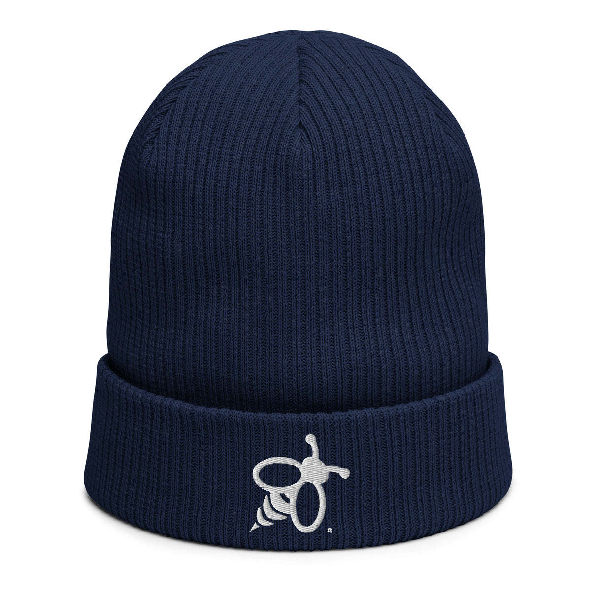 Beanie for Men and Women 100% Organic Cotton - Green Bee Logo