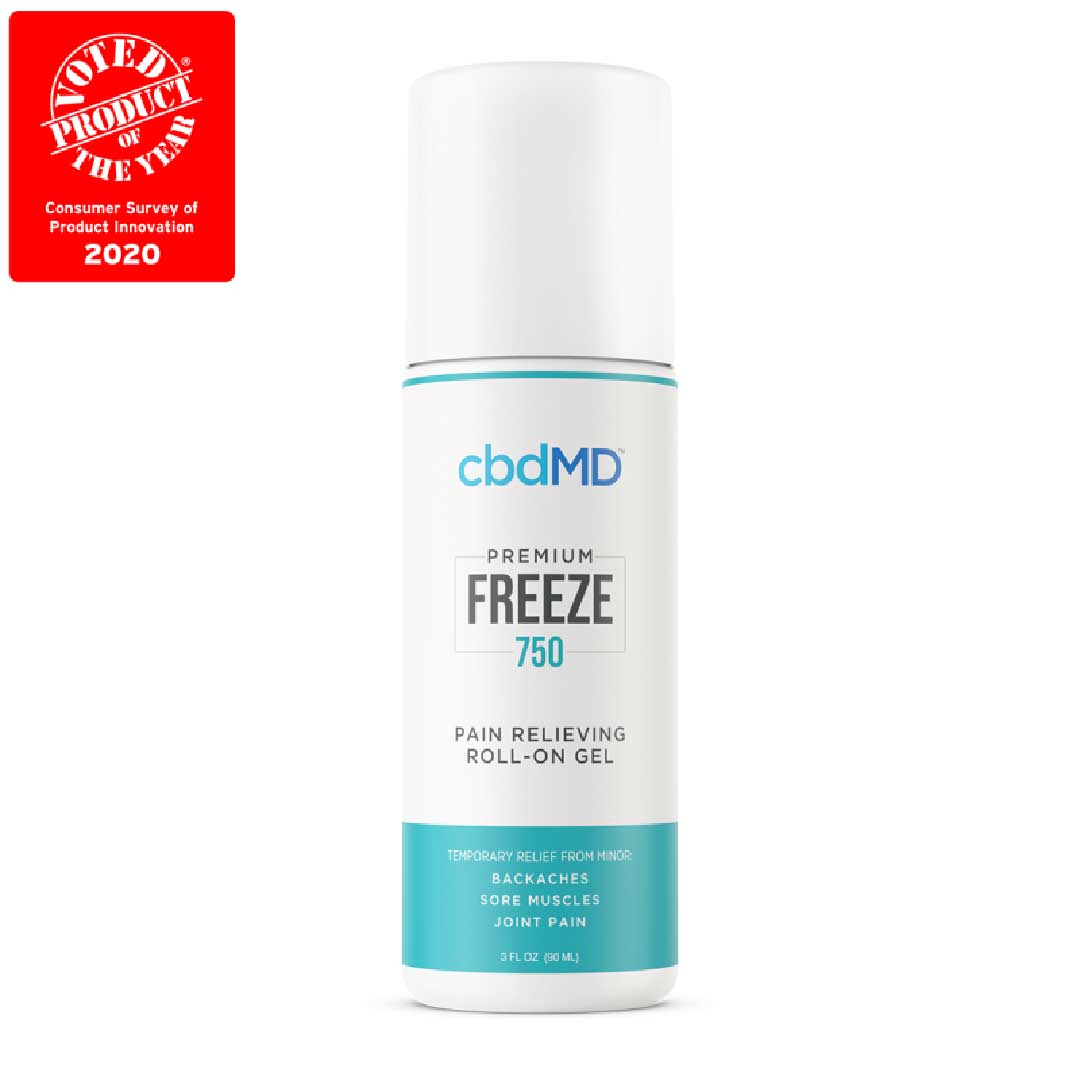 cbdMD Broad Spectrum CBB Freeze Roll-Ons- 3 oz