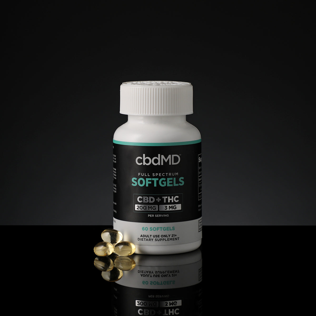 cbdMD Full Spectrum CBD Oil Softgels - 6000 mg (Per Bottle) | 60 Count