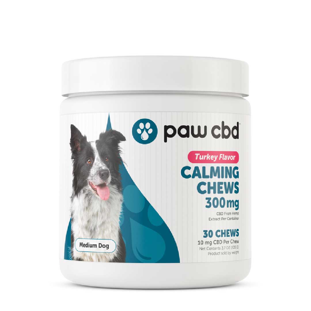 paw cbd Broad Spectrum CBD - Calming Dog Soft Chews Treats - Turkey Flavor | 30 Count