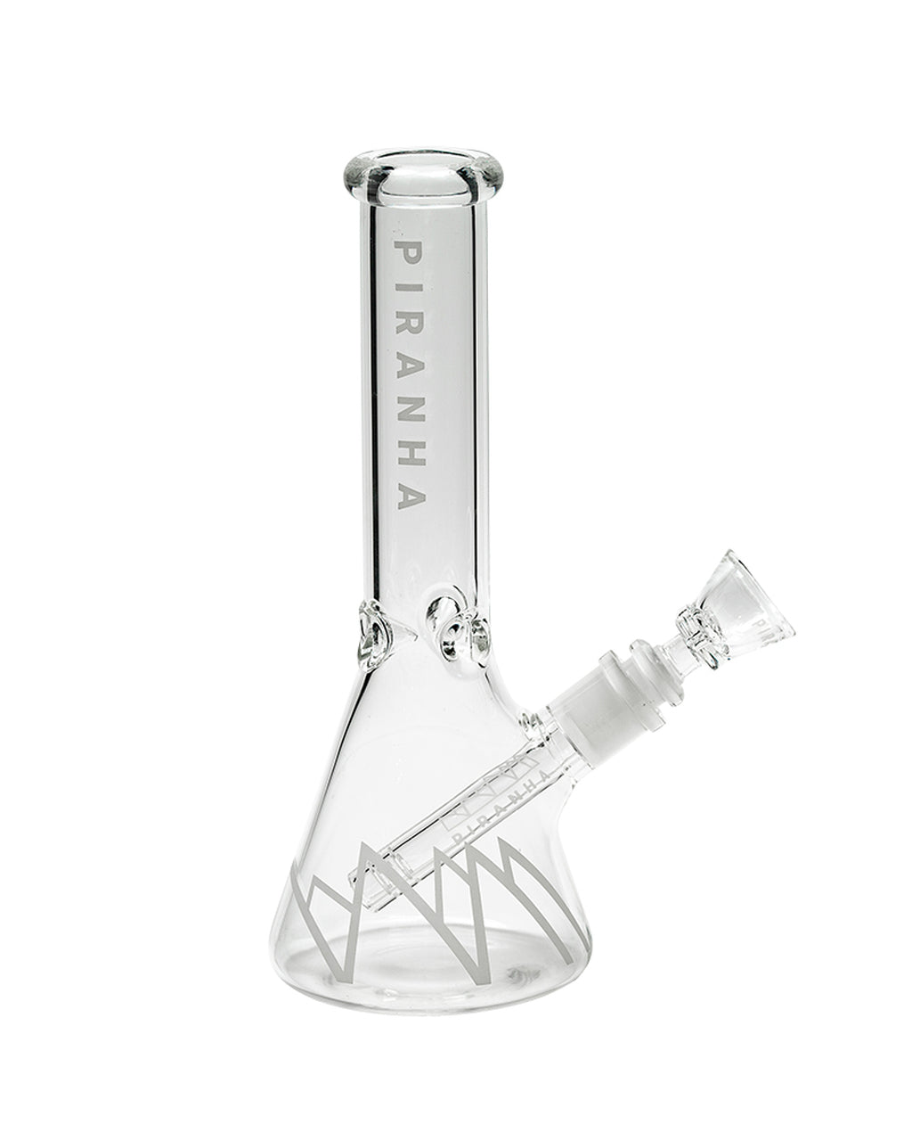 Piranha Glass Beaker Water Pipe w/ Ice Pinch - 12" and 14" | Clear