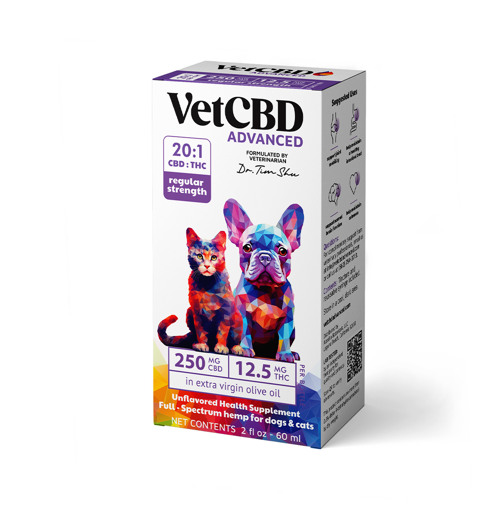 VetCBD Advanced Formula Tincture – CBD:THC for Dogs & Cats