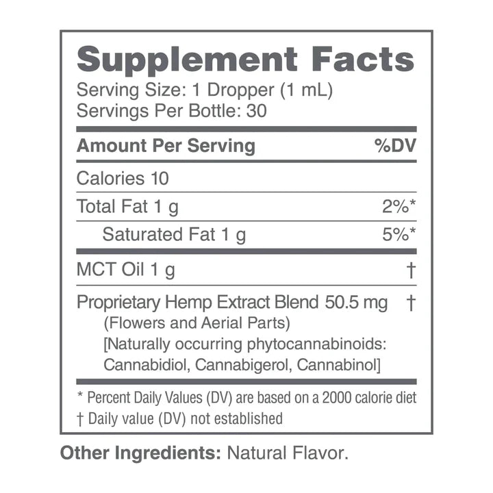 CBDmd CBD Oil Tincture Berry label - Highlighting ingredients and nutritional information for transparency and quality assurance