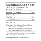 CBDmd CBD Oil Tincture Berry label - Highlighting ingredients and nutritional information for transparency and quality assurance