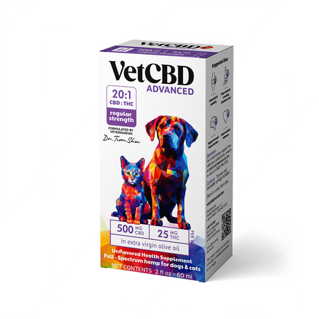 VetCBD Advanced Formula Tincture – CBD:THC for Dogs & Cats