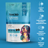 VetCBD Hemp Calming Soft Chews For Dogs - Peanut Butter | 5mg Per Treat (Broad Spectrum)