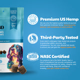 VetCBD Hemp Calming Soft Chews For Dogs - Peanut Butter | 5mg Per Treat (Broad Spectrum)