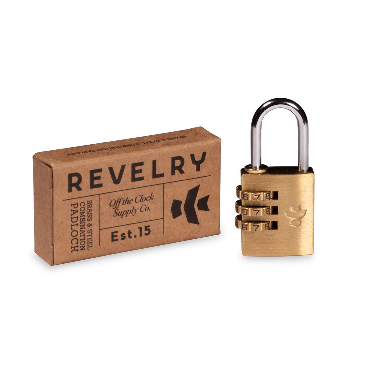 The Revelry Luggage Combo Lock - Brass