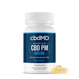 cbdMD Broad Spectrum CBD PM Softgel Capsules - 1500 mg (Per Bottle) | 30 Count