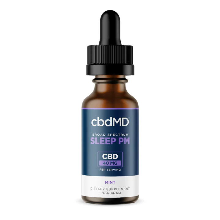 cbdMD Broad Spectrum CBD PM Oil Tincture - 500mg | Green Bee Life
