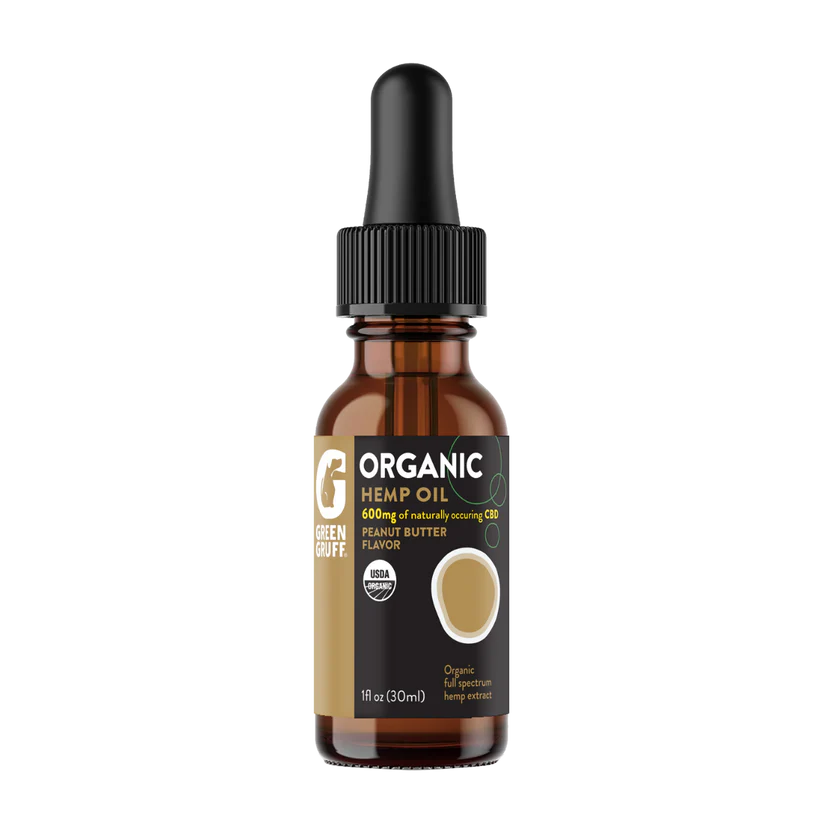 Green Gruff Organic CBD Tincture for Dogs – Two Flavors