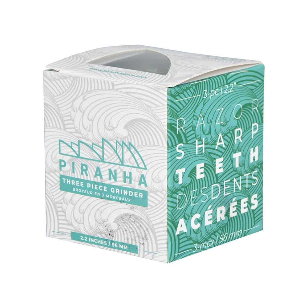 Piranha Grind-and-Store Aluminum Grinder | 3pc | 2.2"