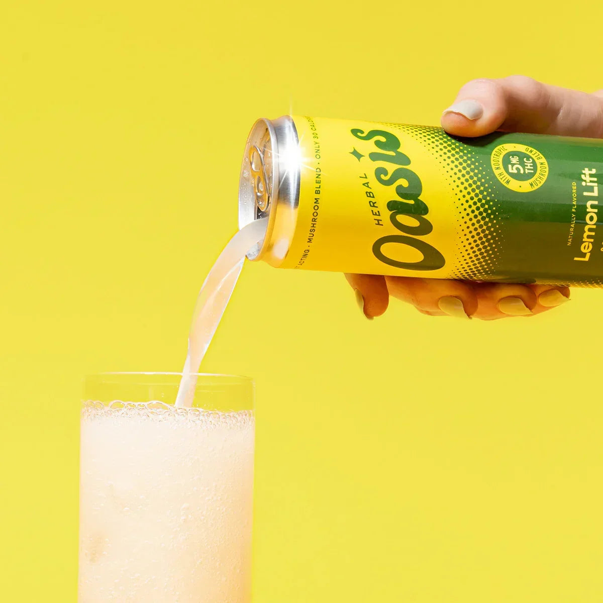 cbdMD Herbal Oasis 5mg Delta 9 THC Social Tonic – Lemon Lift & Berry Fusion