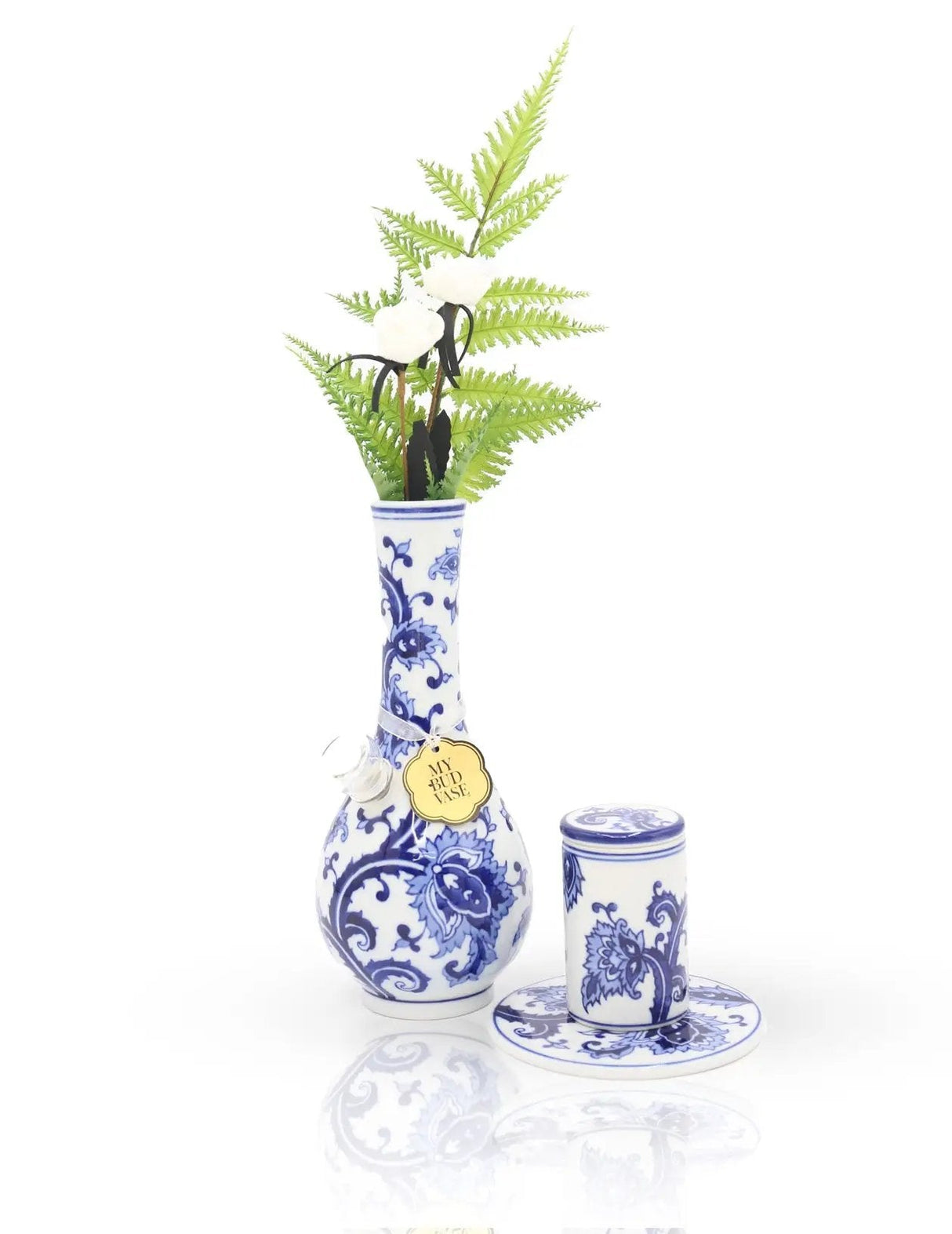 My Bud Vase® Joy – Porcelain Vase Bong with Matching Stash Jar