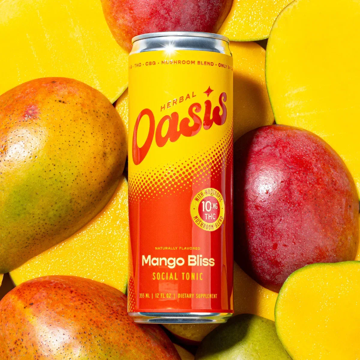 Herbal Oasis Mango Bliss Social Tonic – Delta 9 THC (10mg) | cbdMD