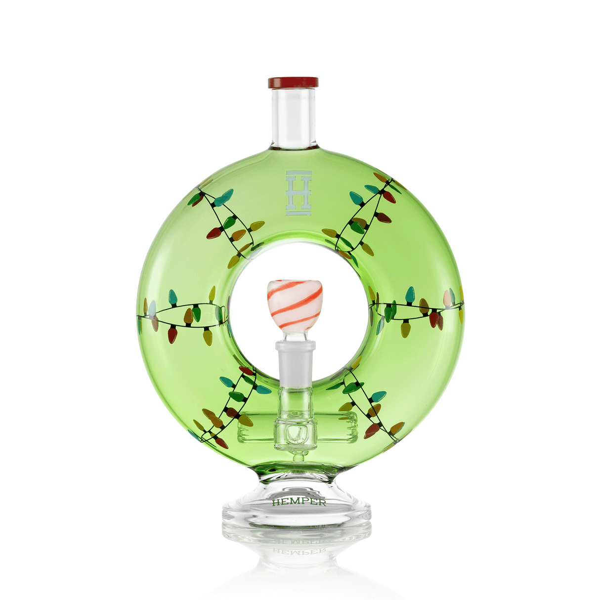 HEMPER Wreath XL Bong – 10" Holiday Glass Water Pipe