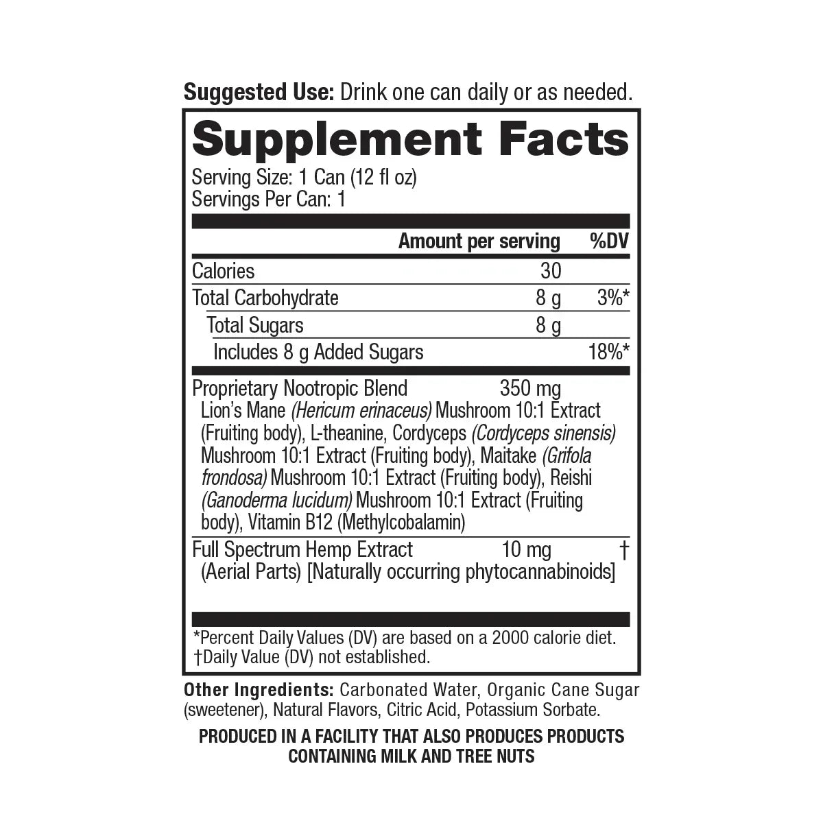 cbdMD Herbal Oasis 5mg Delta 9 THC Social Tonic – Lemon Lift & Berry Fusion