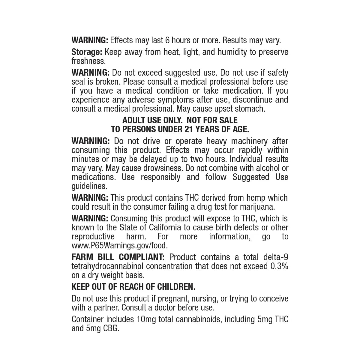 cbdMD Herbal Oasis 5mg Delta 9 THC Social Tonic – Lemon Lift & Berry Fusion