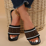 Designer Style Slide On Sandals - Open Toe Slipper