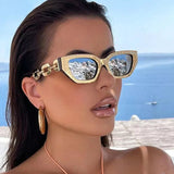 Fashion Cat Eye Sunglasses - Unisex Vintage Style | UV400 Protection