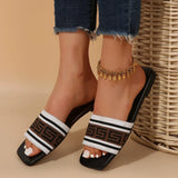 Designer Style Slide On Sandals - Open Toe Slipper