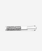 Keith Haring Glass Taster Pipe - Higher Standards Glass Taster - White and Black one Hitter Pipe