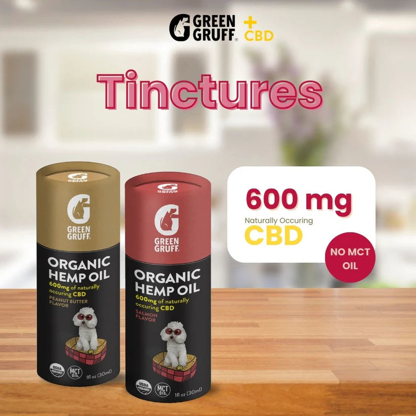 Green Gruff Organic CBD Tincture for Dogs – Two Flavors