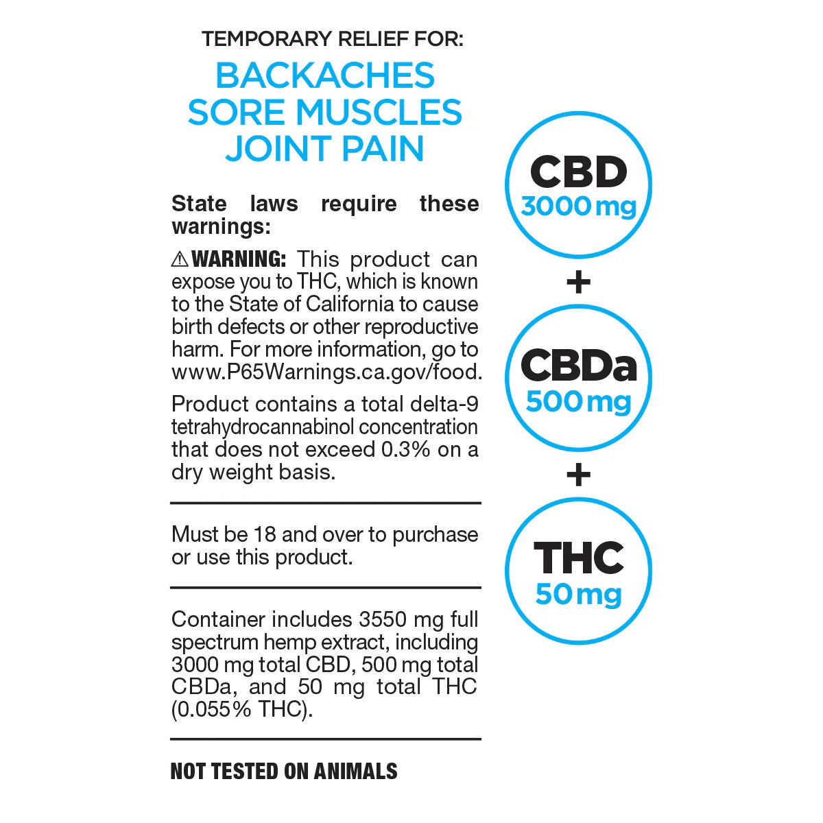 cbdMD Inferno Freeze Full Spectrum Cooling Roller – Maximum Strength (3000mg)