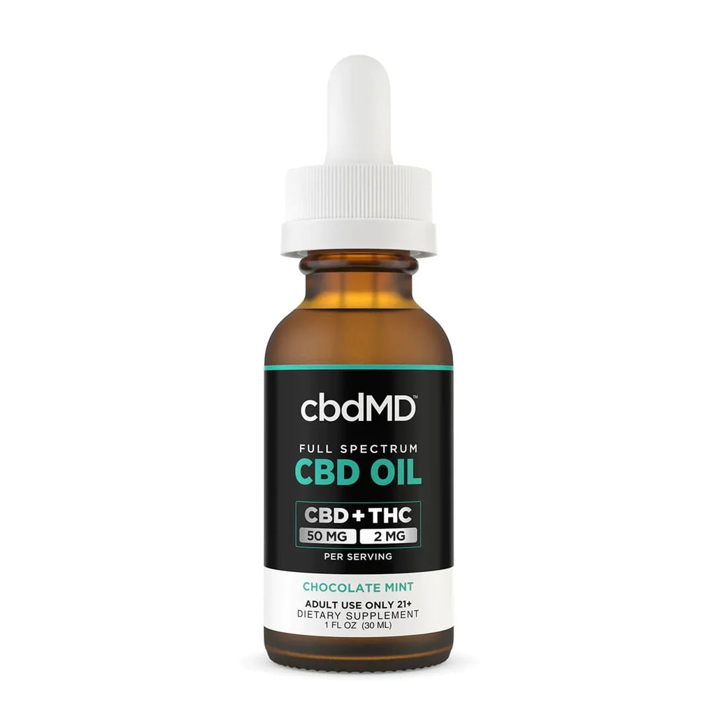 cbdMD Full Spectrum CBD Oil Tincture - Chocolate Mint | 30 ml