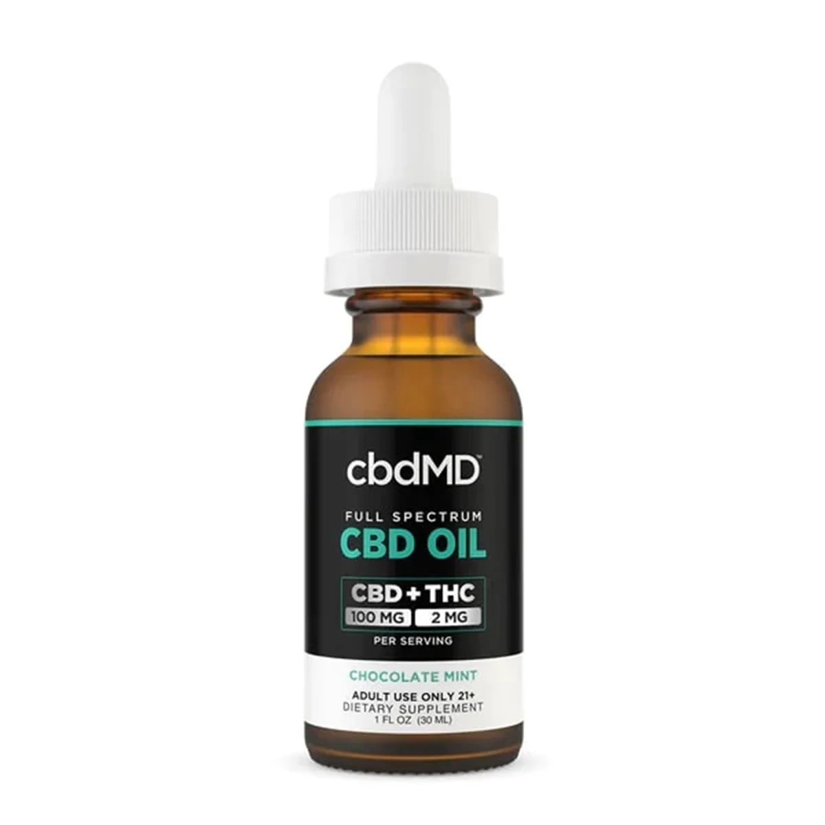 cbdMD Full Spectrum CBD Oil Tincture - Chocolate Mint | 30 ml