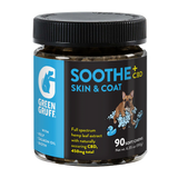 Green Gruff SOOTHE Skin & Coat CBD Chews for Dogs – 90 & 24 Count