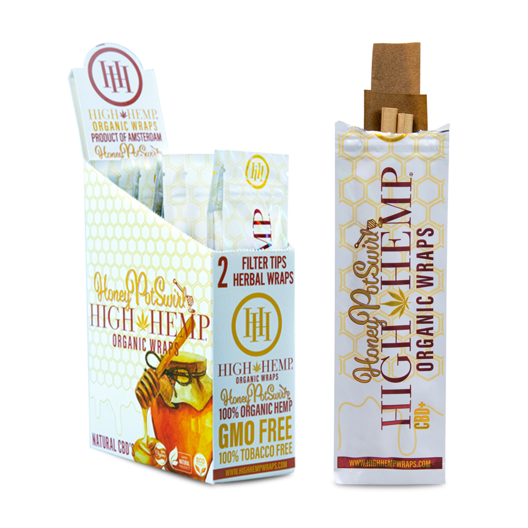 High Hemp Organic Wraps - Hemp Herbal Wrap - Honey Pot Swirl