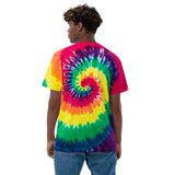 Oversized Tie-Dye T-Shirt with Bee Logo