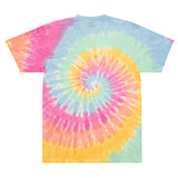 Oversized Tie-Dye T-Shirt with Bee Logo