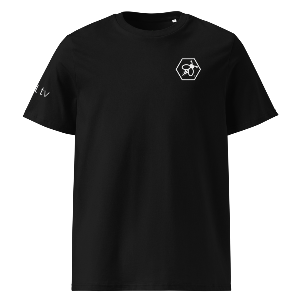 Organic Short-Sleeve T-Shirt - (Unisex ) with GBL TV Bee Logo