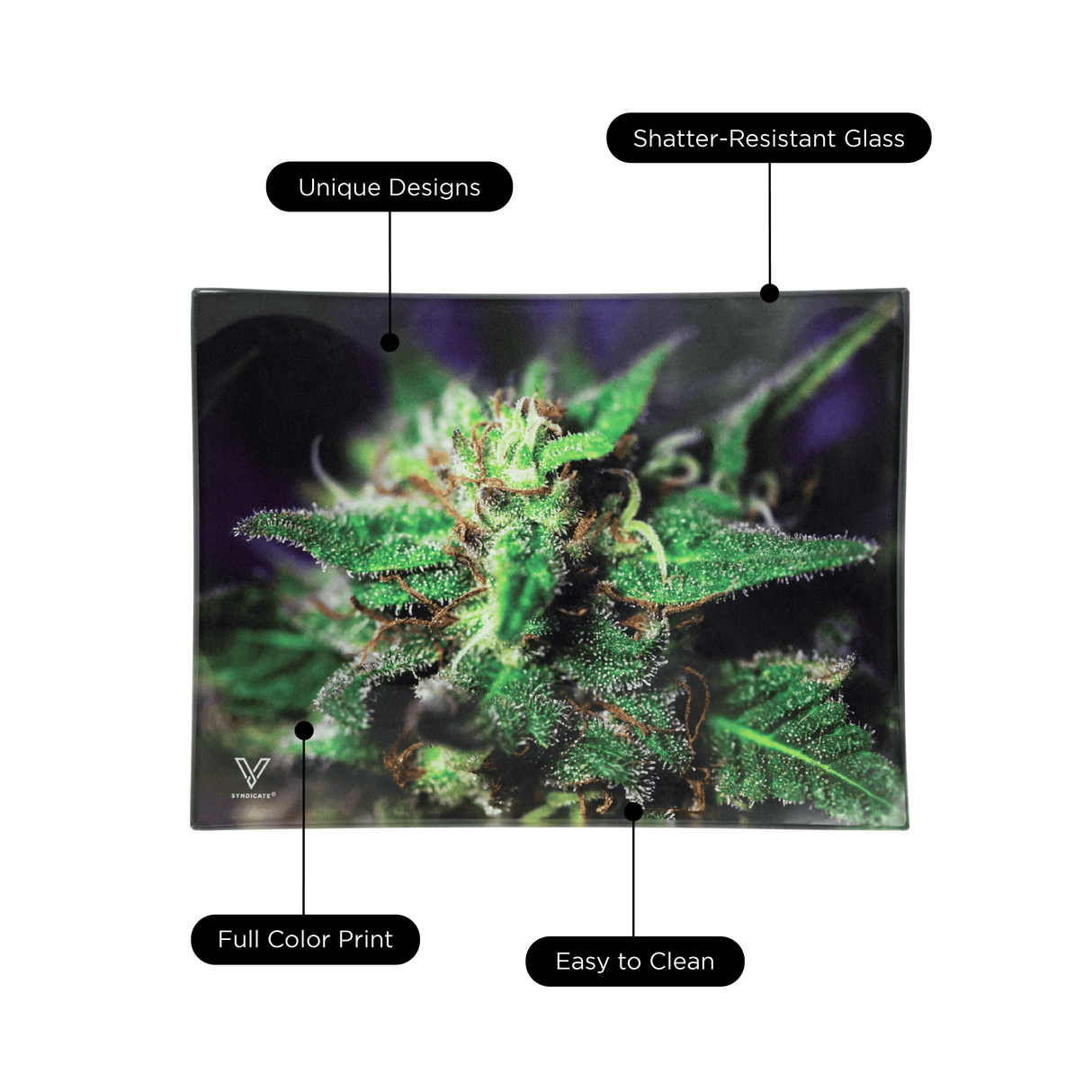 Blue Dream Glass Rollin' Tray