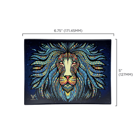 Tribal Lion Glass Rollin' Tray