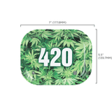 420 Green Metal Rollin' Tray