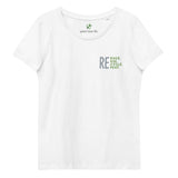 Women's Fitted Eco Tee - Embroidered Recycle Logo