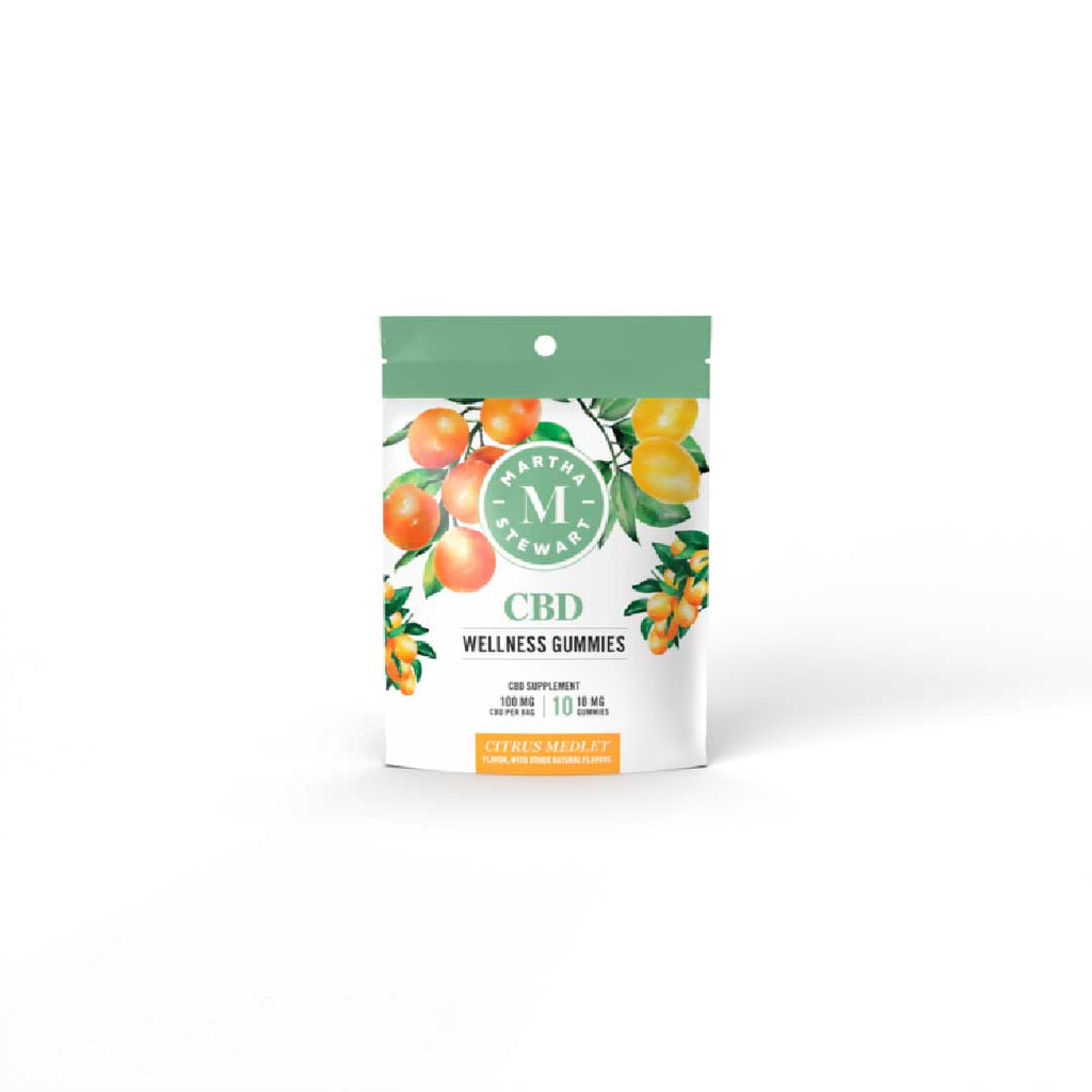 Martha Stewart CBD Wellness Gummies - Isolate | Citrus Medley | 10 mg Each | Trial Size