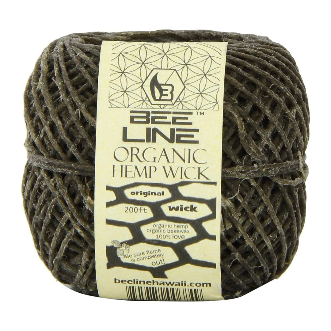 Bee Line Hemp Wick - 200 ft Spool | Regular and Thick Gauge