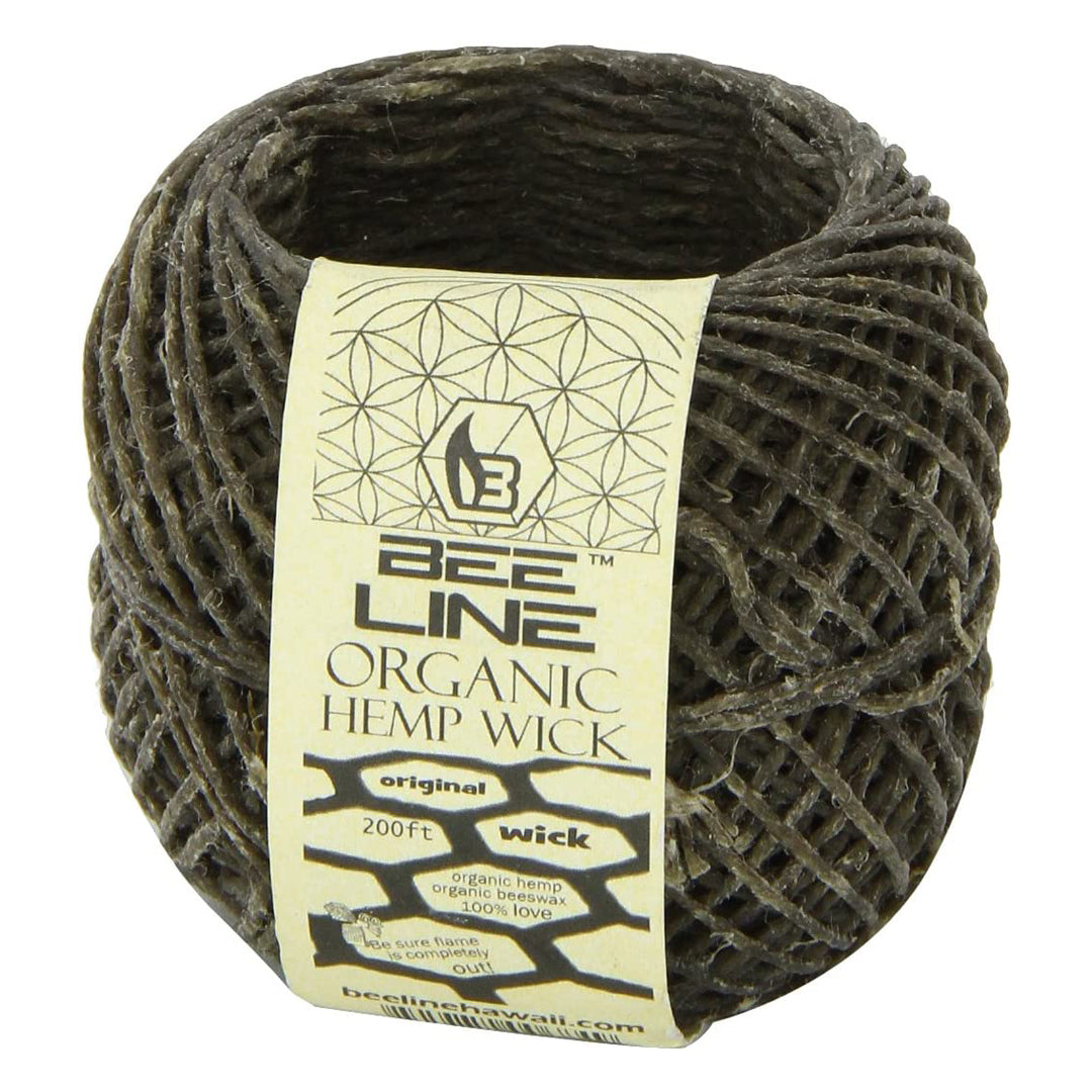 Bee Line Hemp Wick - 200 ft Spool | Regular and Thick Gauge