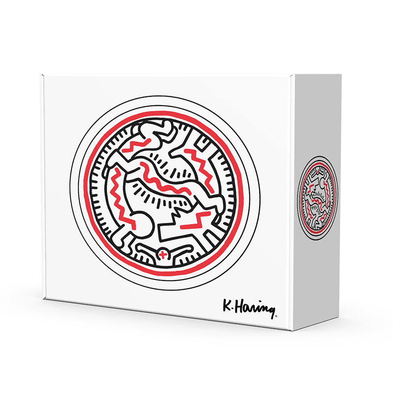 Keith Haring by Higher Standards Glass Catchall - Snake People