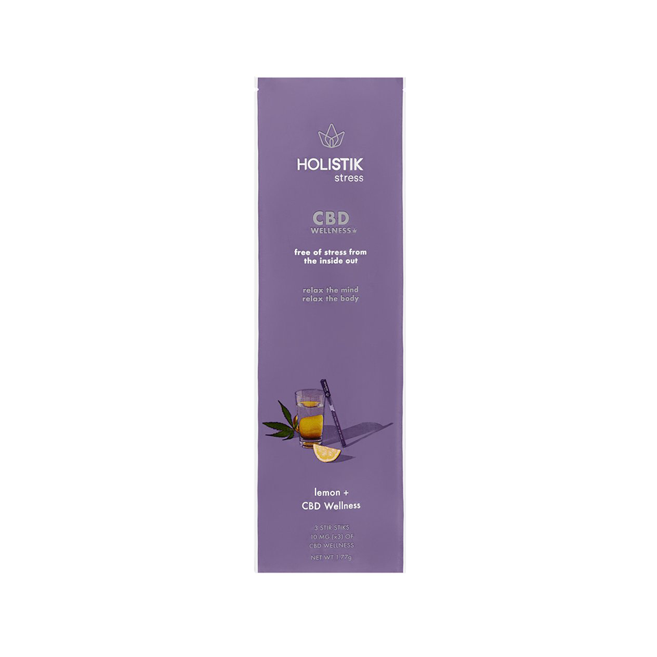 HOLISTIK Wellness CBD Drink Mix - Stress Stir STIK - 10mg