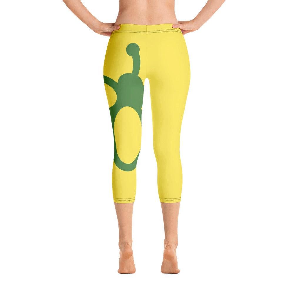 Capri Yoga Leggings Classic Bee | Green Bee Life.